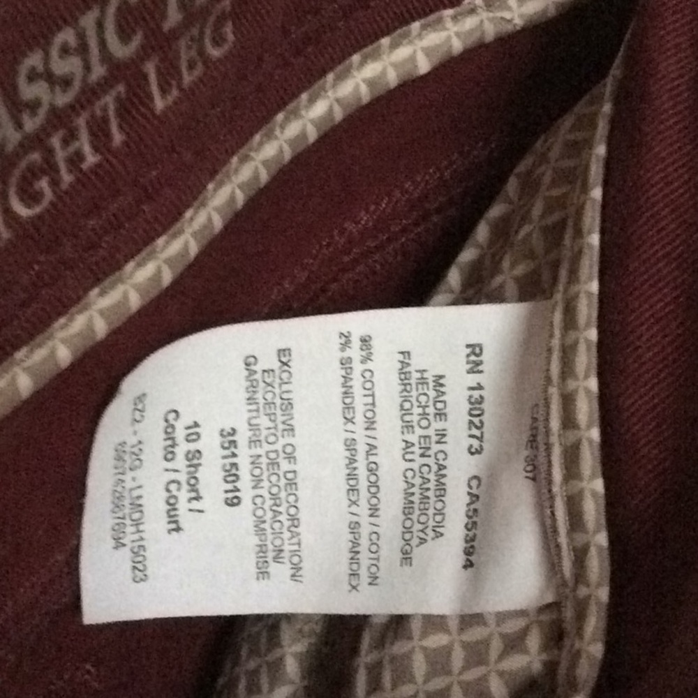 Cranberry colored lee jeans - Picture 5 of 8